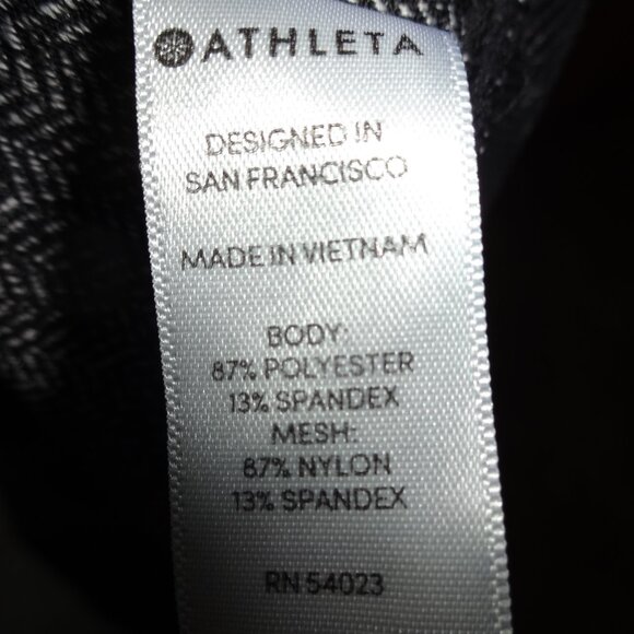 Athleta Metro High Waisted Leggings Herringbone Stretch Pants Womens Medium Gray - Picture 8 of 15